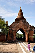 Bagan Myanmar. Sulamani temple. The entrance gate. 